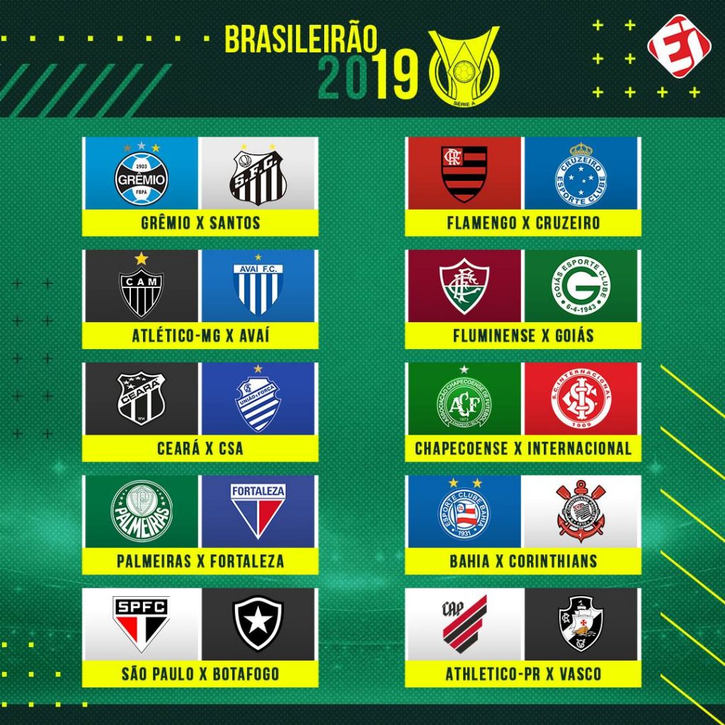 Calendário do Brasileirão 2019 – Série A