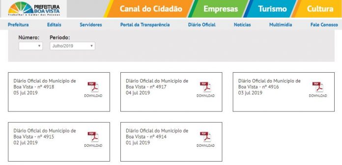 diário oficial